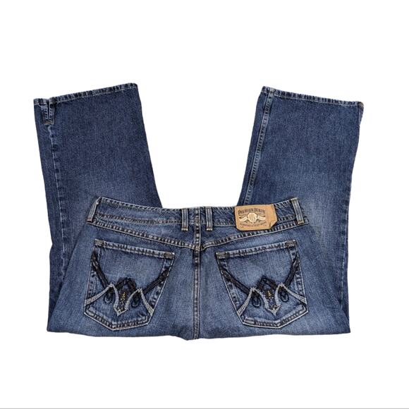 Lucky Brand Aztec Wonder Crop GUC Size 14/32     J1268 - Picture 3 of 9